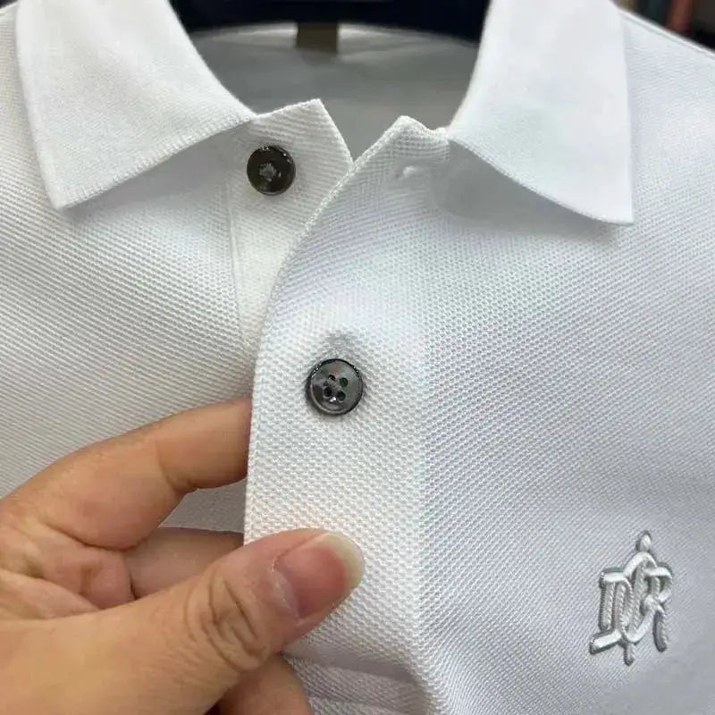 100% cotton high-end breathable short sleeve POLO shirt men 2024summer luxury brand embroidery Paul T-shirt fashion men&