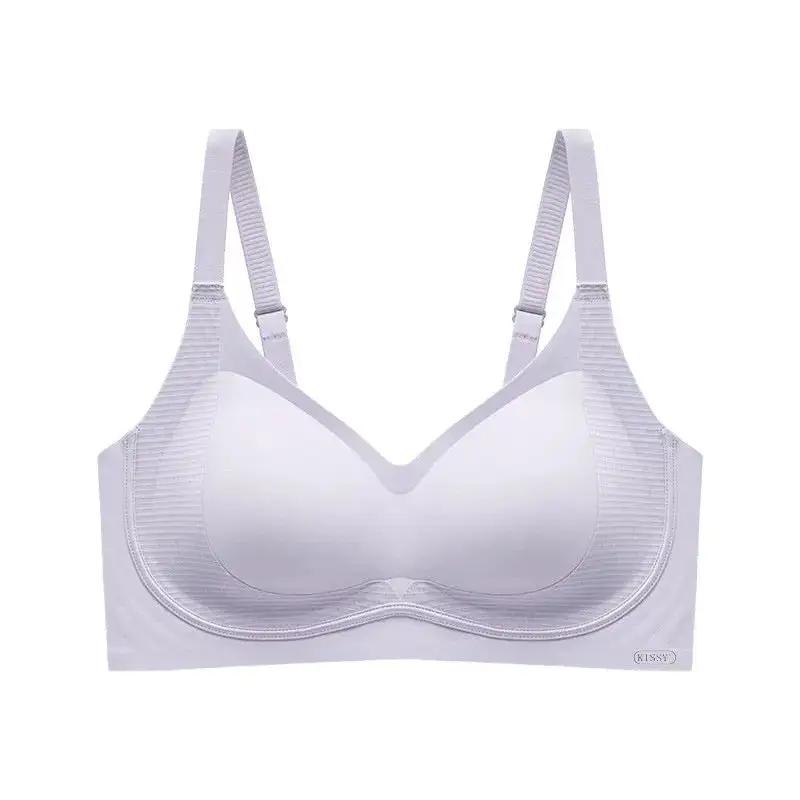 Kissy Series Underwear Traceless Push-up Vest Classic Sling-off Paramelia Non-rimless Bra by Dropshipman