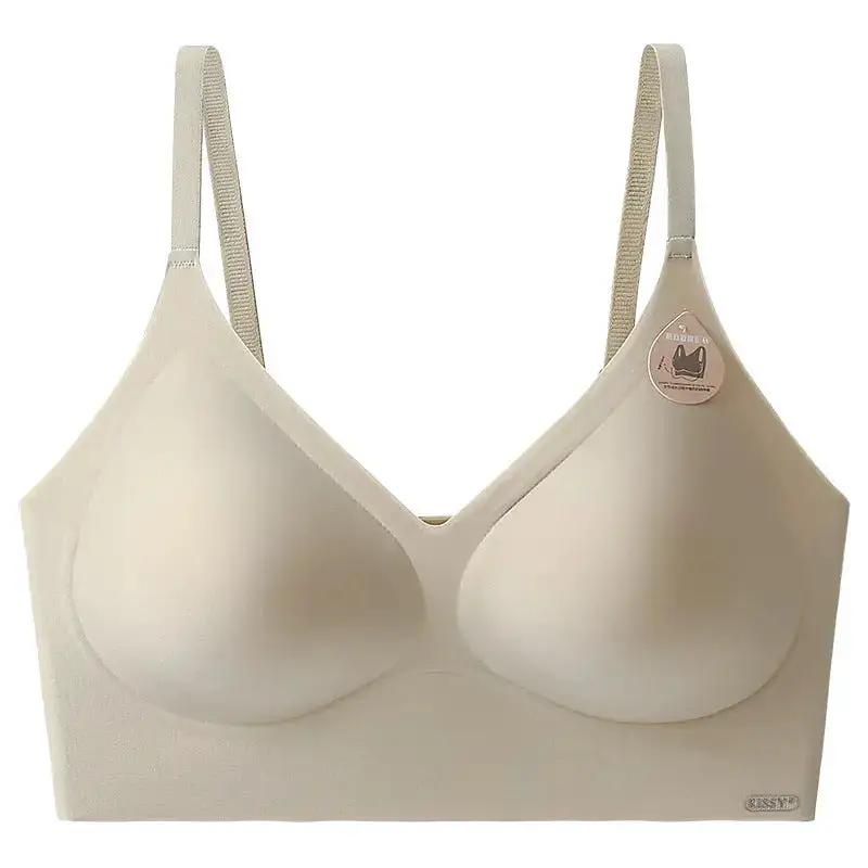 Kissy Series Underwear Traceless Push-up Vest Classic Sling-off Paramelia Non-rimless Bra by Dropshipman