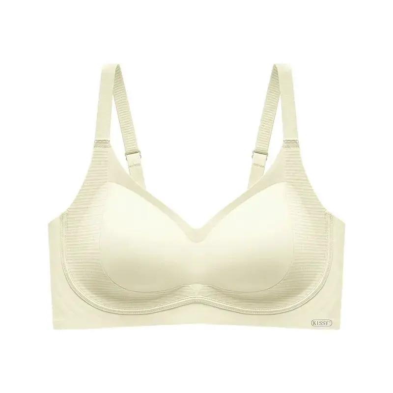 Kissy Series Underwear Traceless Push-up Vest Classic Sling-off Paramelia Non-rimless Bra by Dropshipman