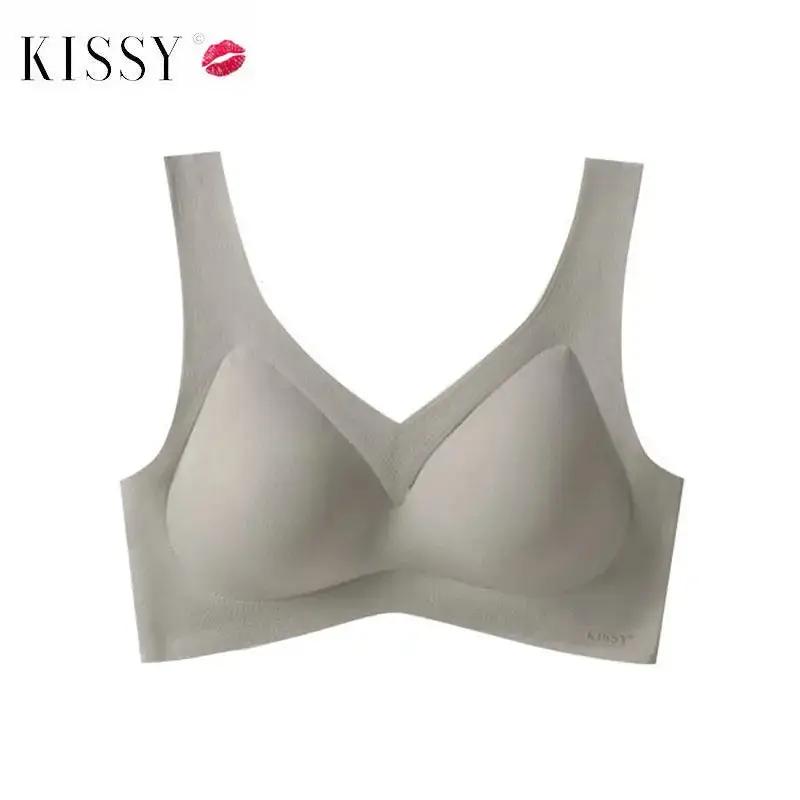 Kissy Series Underwear Traceless Push-up Vest Classic Sling-off Paramelia Non-rimless Bra by Dropshipman