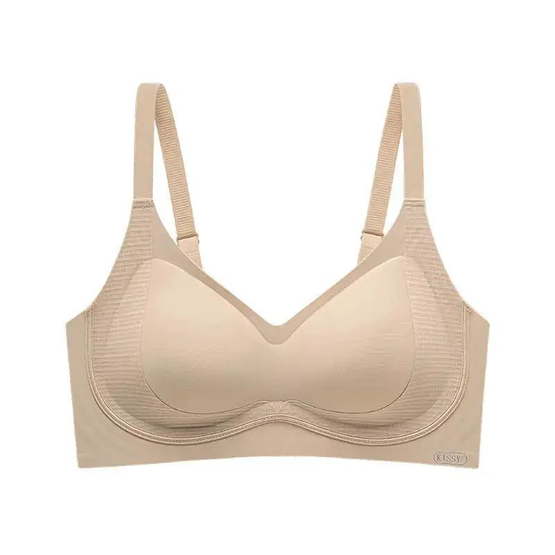 Kissy Series Underwear Traceless Push-up Vest Classic Sling-off Paramelia Non-rimless Bra by Dropshipman