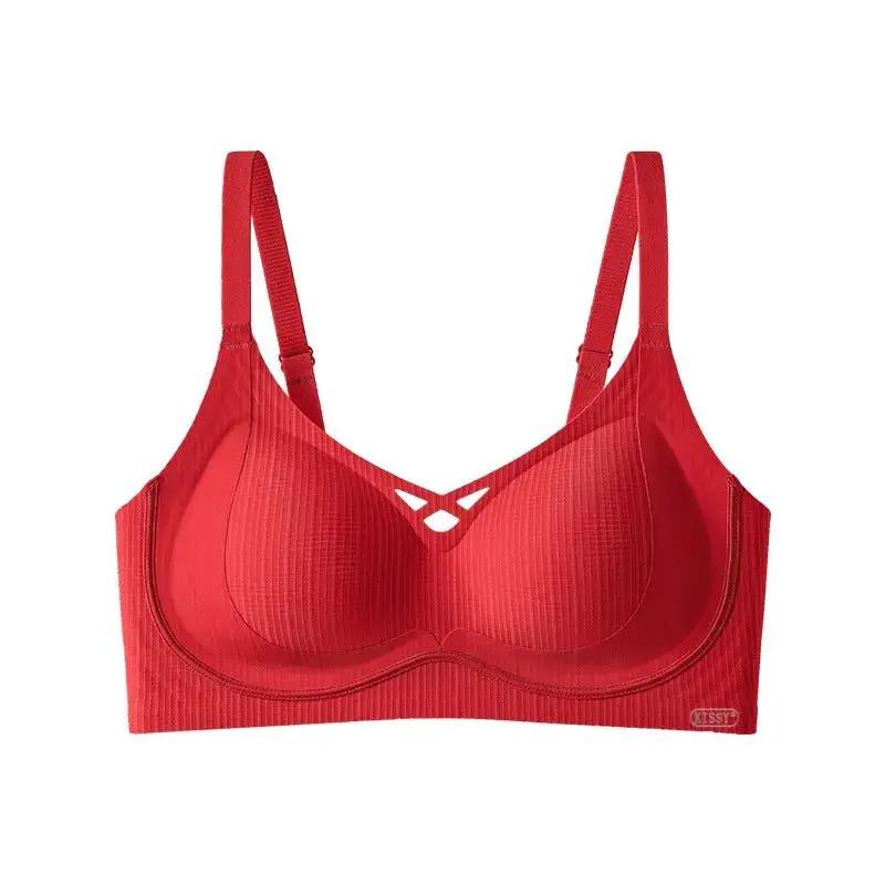 Kissy Series Underwear Traceless Push-up Vest Classic Sling-off Paramelia Non-rimless Bra by Dropshipman