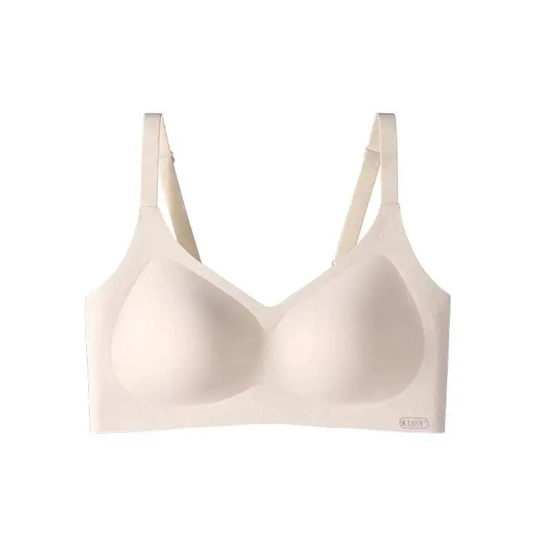 Kissy Series Underwear Traceless Push-up Vest Classic Sling-off Paramelia Non-rimless Bra by Dropshipman