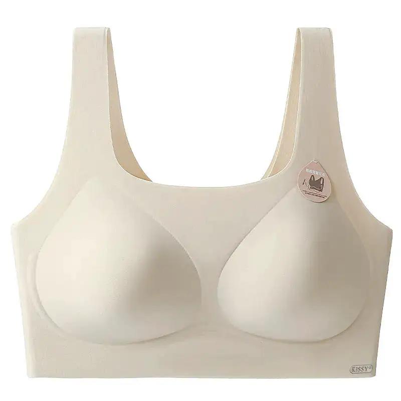 Kissy Series Underwear Traceless Push-up Vest Classic Sling-off Paramelia Non-rimless Bra by Dropshipman
