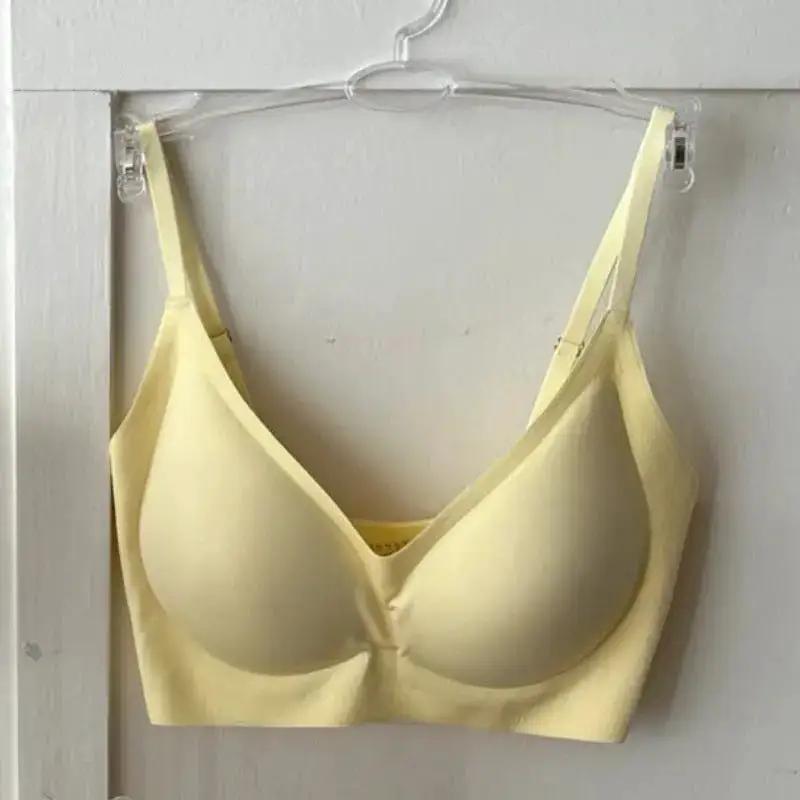 Kissy Series Underwear Traceless Push-up Vest Classic Sling-off Paramelia Non-rimless Bra by Dropshipman