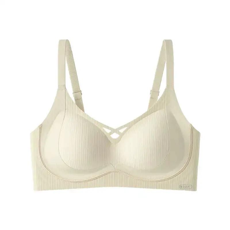 Kissy Series Underwear Traceless Push-up Vest Classic Sling-off Paramelia Non-rimless Bra by Dropshipman