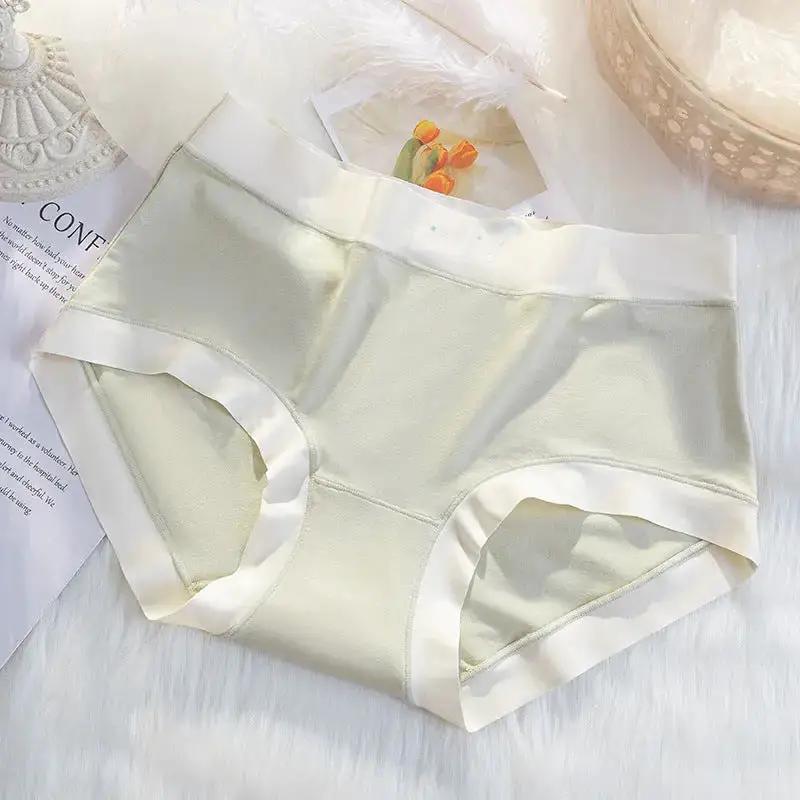 Naked feeling Series ~ seamless ladies underwear mulberry silk crotch ladies underwear waist comfortable breathable briefs women by Dropshipman
