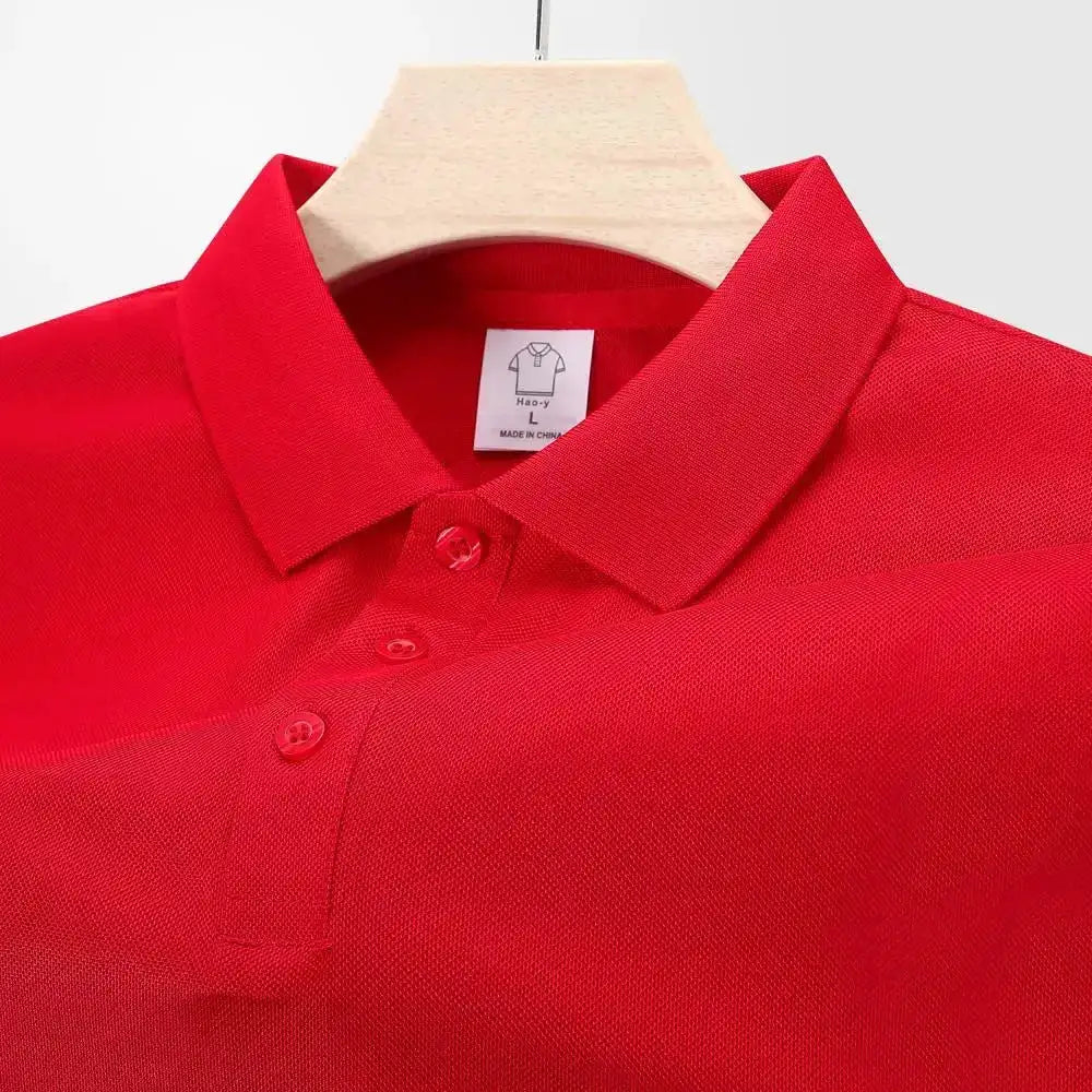 EU Size POLO Customized LOGO Polo Shirt Men Summer Men&