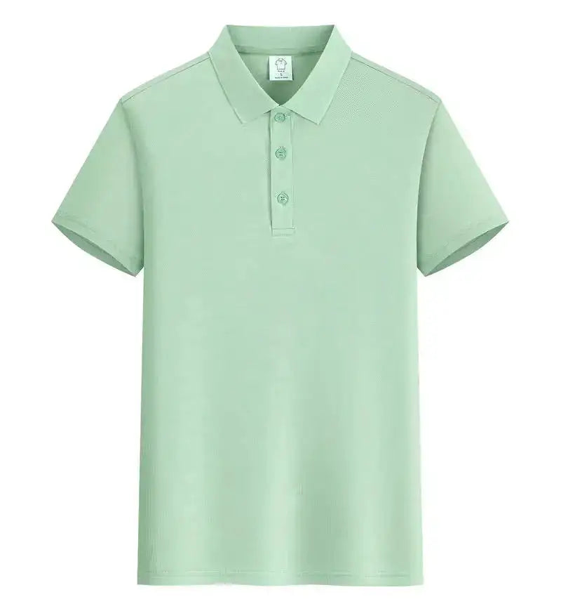 EU Size POLO Customized LOGO Polo Shirt Men Summer Men&