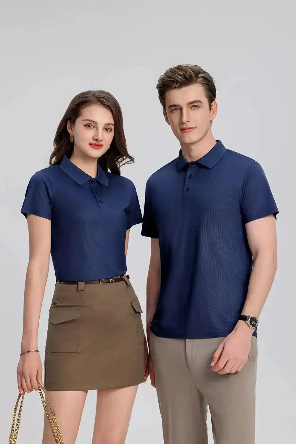 EU Size POLO Customized LOGO Polo Shirt Men Summer Men&