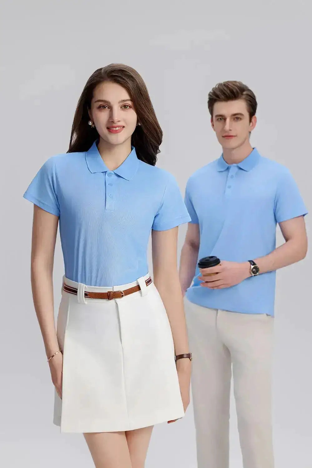 EU Size POLO Customized LOGO Polo Shirt Men Summer Men&