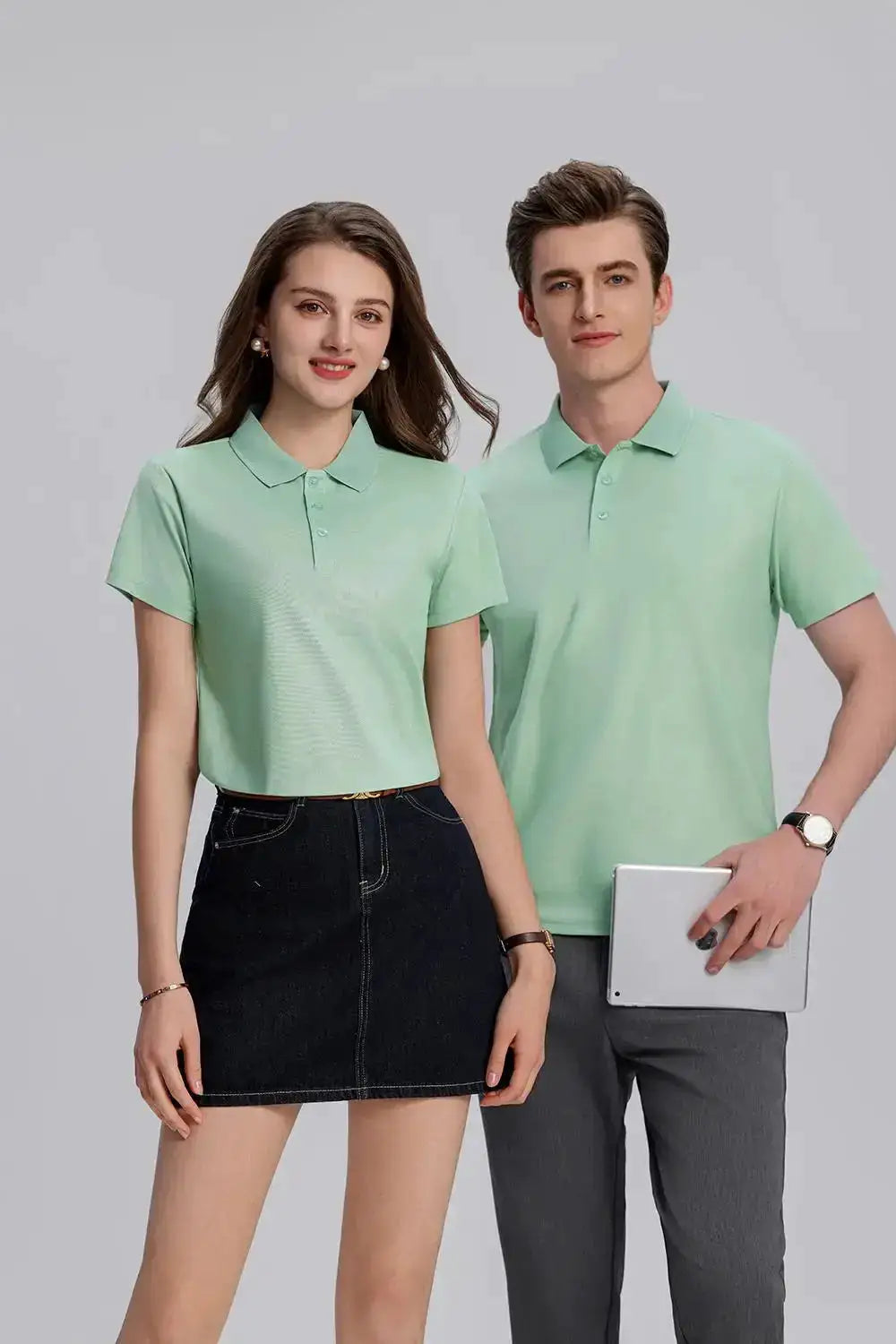 EU Size POLO Customized LOGO Polo Shirt Men Summer Men&