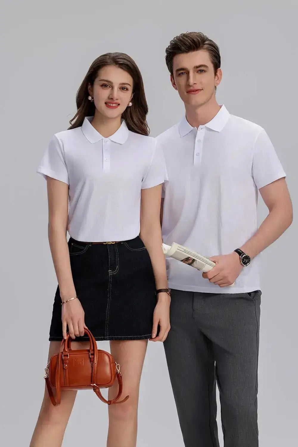 EU Size POLO Customized LOGO Polo Shirt Men Summer Men&