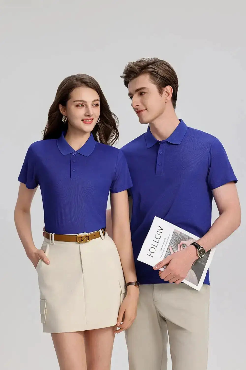 EU Size POLO Customized LOGO Polo Shirt Men Summer Men&