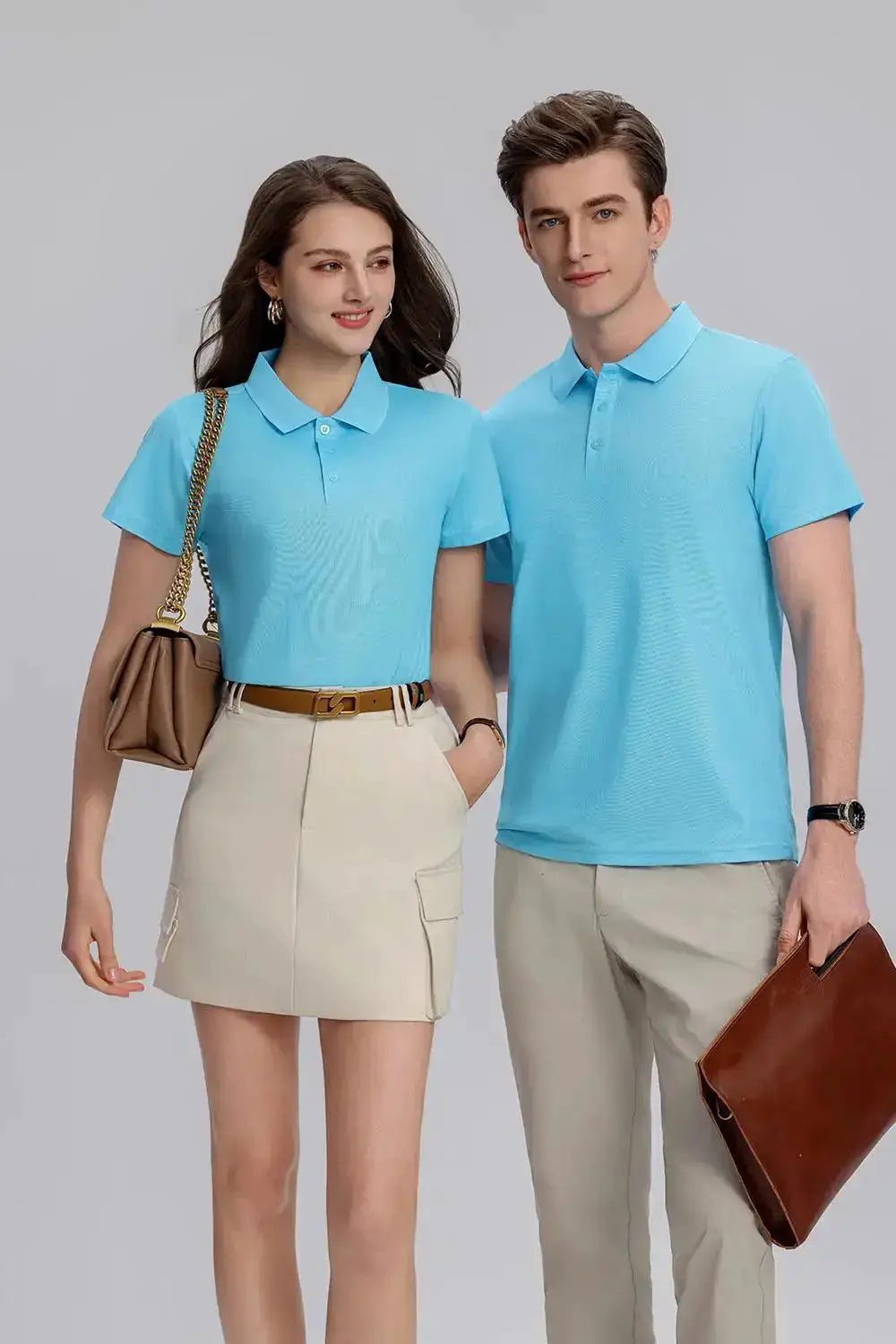 EU Size POLO Customized LOGO Polo Shirt Men Summer Men&