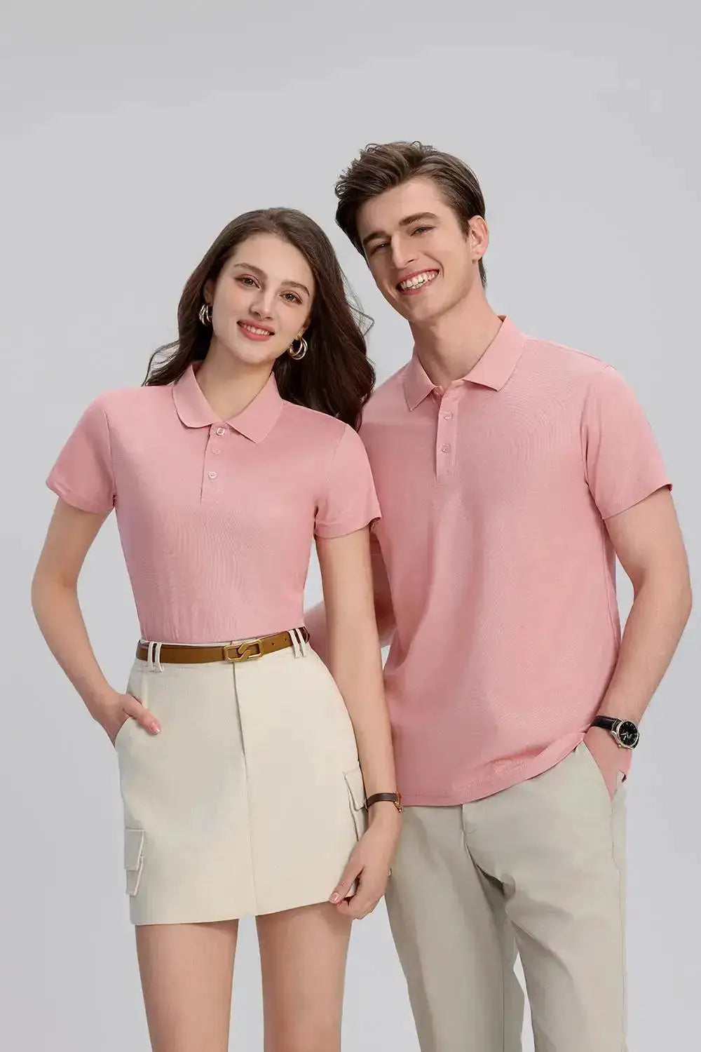 EU Size POLO Customized LOGO Polo Shirt Men Summer Men&