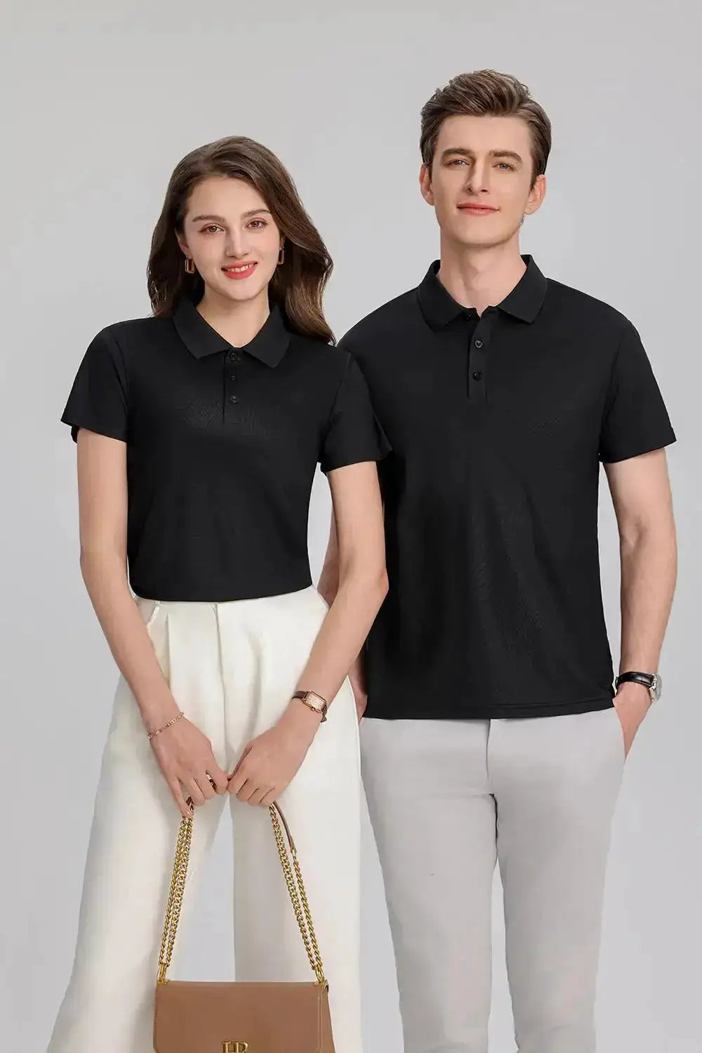 EU Size POLO Customized LOGO Polo Shirt Men Summer Men&