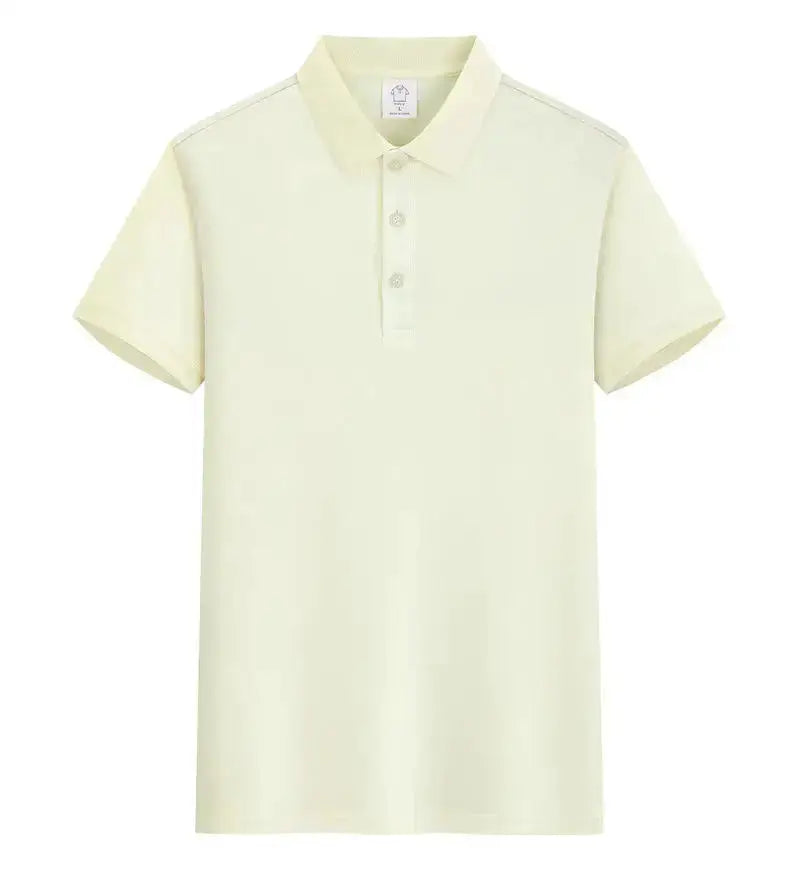 EU Size POLO Customized LOGO Polo Shirt Men Summer Men&