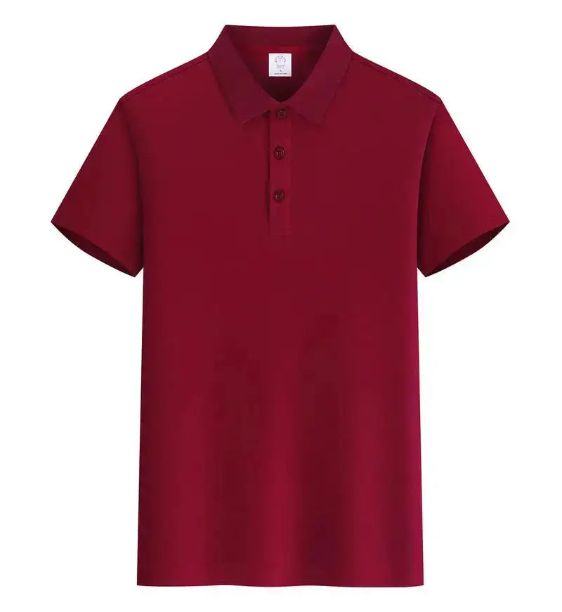 EU Size POLO Customized LOGO Polo Shirt Men Summer Men&