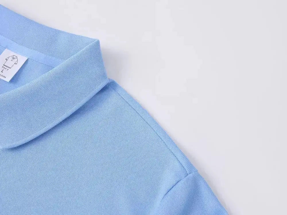 EU Size POLO Customized LOGO Polo Shirt Men Summer Men&