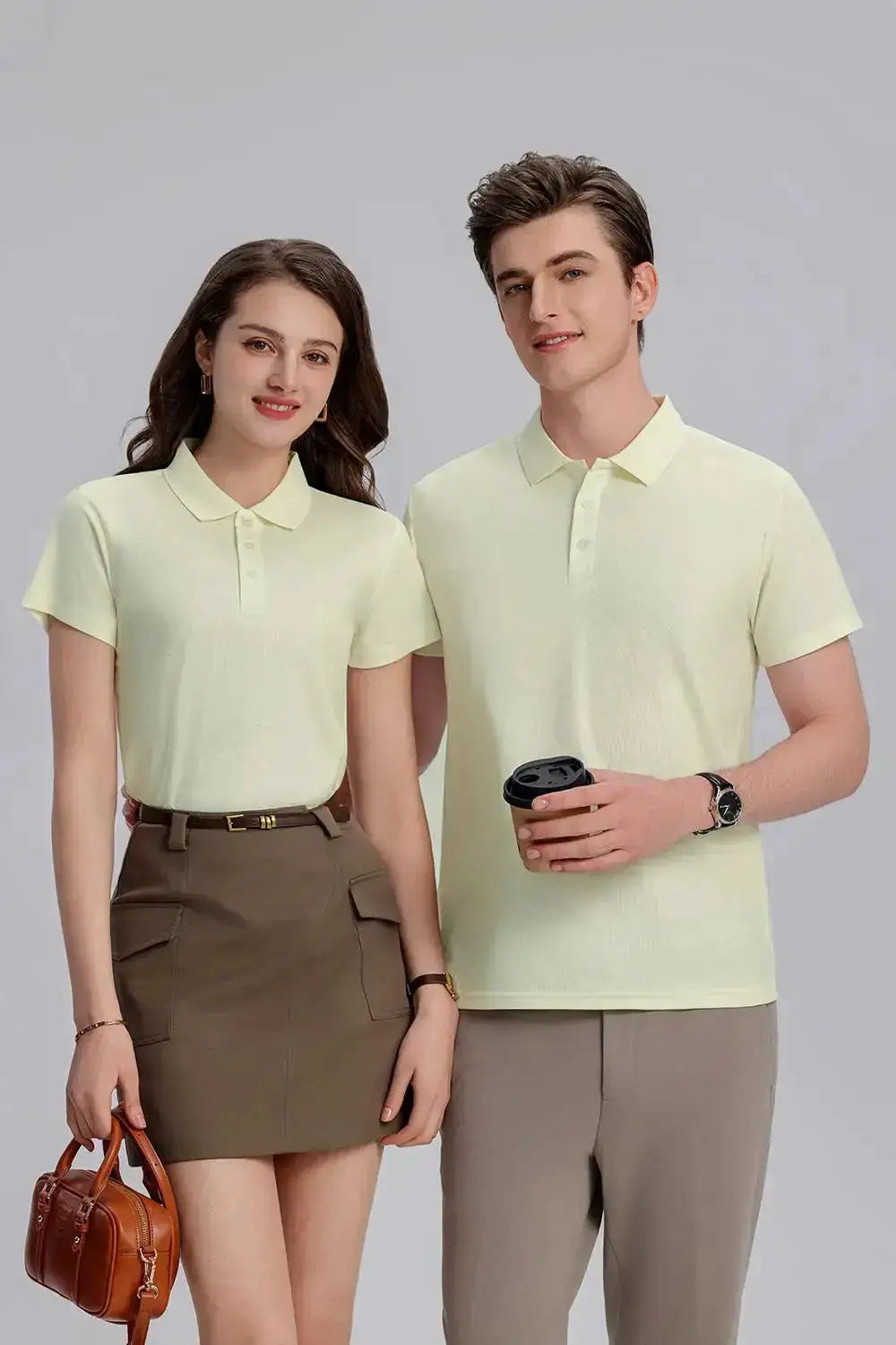 EU Size POLO Customized LOGO Polo Shirt Men Summer Men&