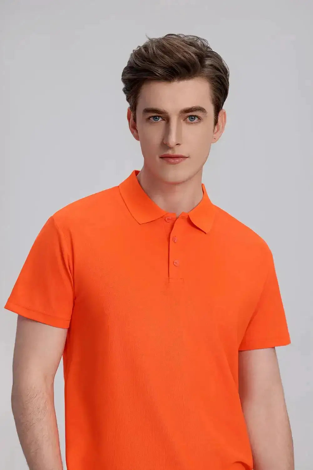 EU Size POLO Customized LOGO Polo Shirt Men Summer Men&