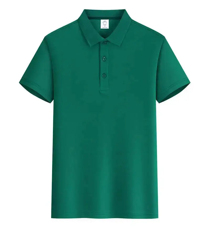 EU Size POLO Customized LOGO Polo Shirt Men Summer Men&