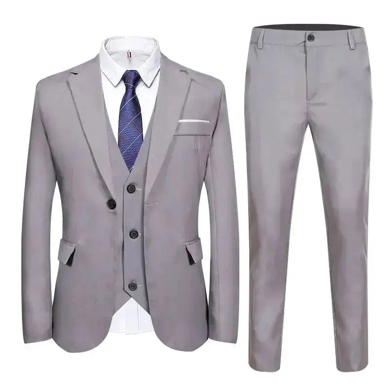 Suits Men Two Piece Suit Sets Turn Down Collar Full Sleeve Blazers Long Pants Slim Fit Ensemble Wedding Evening Spring 2026 by Dropshipman