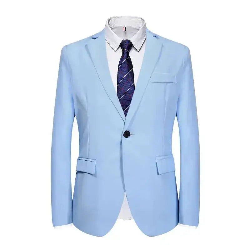 Suits Men Two Piece Suit Sets Turn Down Collar Full Sleeve Blazers Long Pants Slim Fit Ensemble Wedding Evening Spring 2026 by Dropshipman