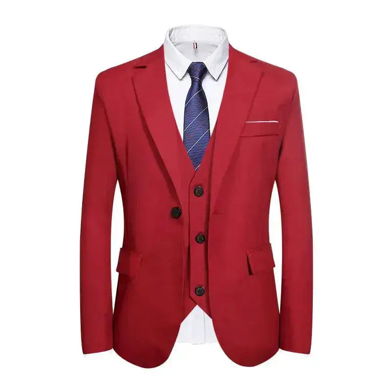 Suits Men Two Piece Suit Sets Turn Down Collar Full Sleeve Blazers Long Pants Slim Fit Ensemble Wedding Evening Spring 2026 by Dropshipman