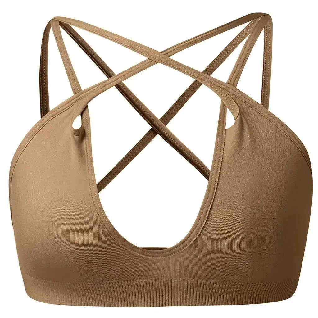 New sports underwear multiple wearing methods French seamless big backless underwear thin U-shaped beauty back bra by Dropshipman