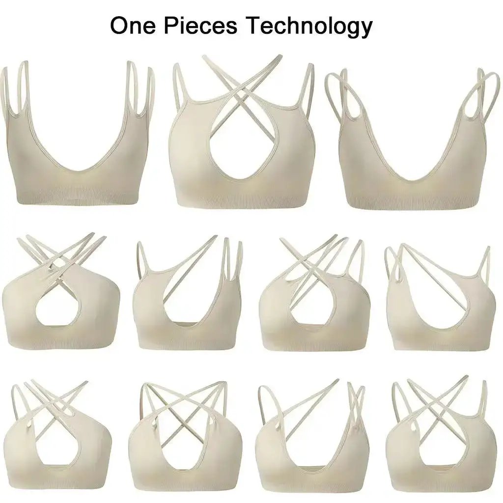 New sports underwear multiple wearing methods French seamless big backless underwear thin U-shaped beauty back bra by Dropshipman