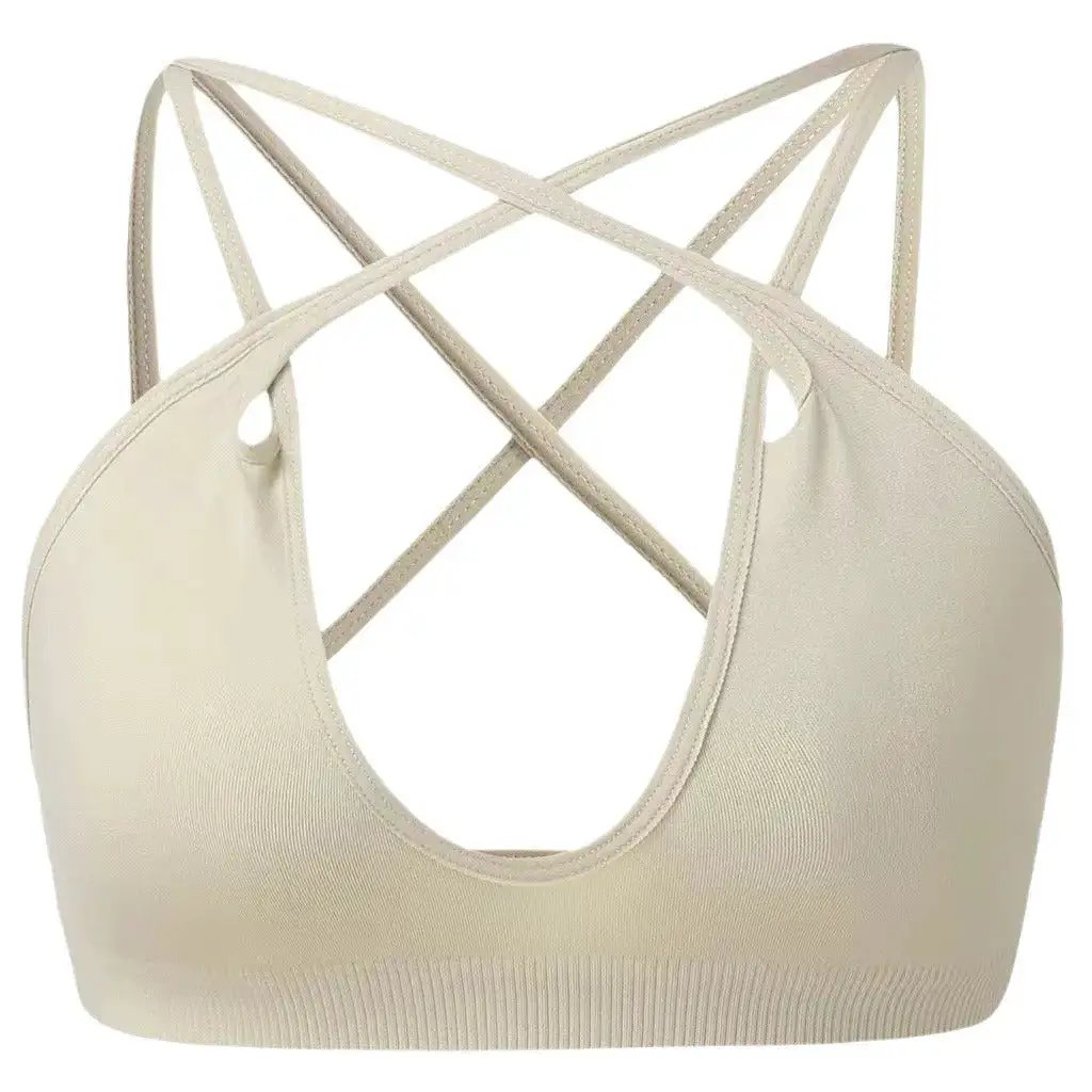 New sports underwear multiple wearing methods French seamless big backless underwear thin U-shaped beauty back bra by Dropshipman