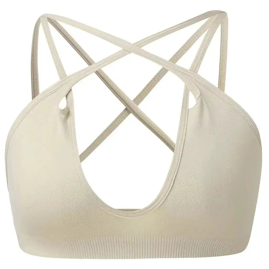 New sports underwear multiple wearing methods French seamless big backless underwear thin U-shaped beauty back bra by Dropshipman