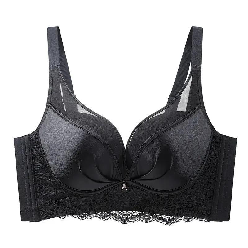 Seamless Satin Mesh Underwear Women&