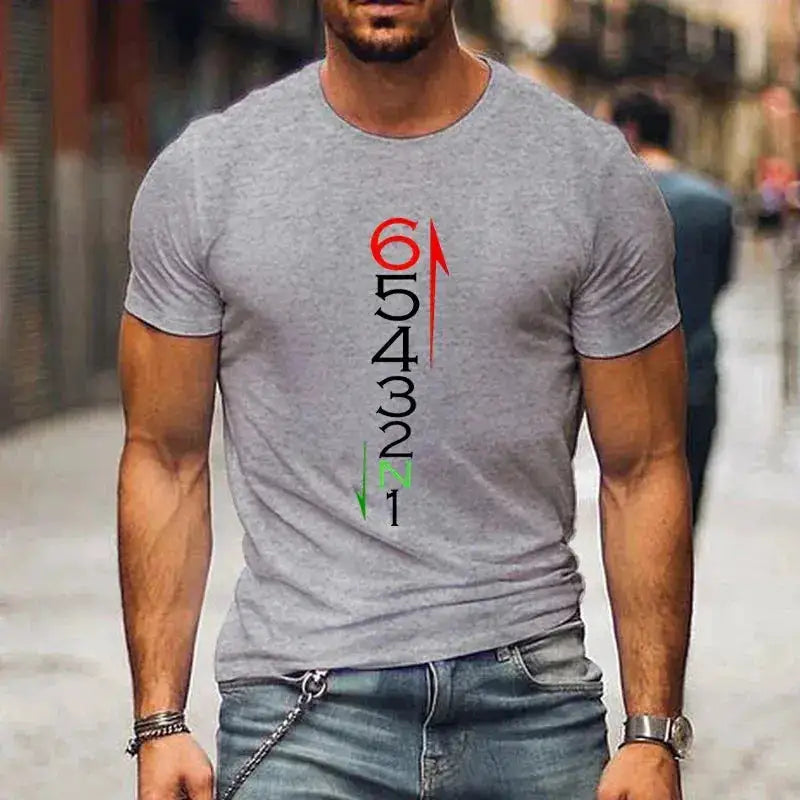 T Shirts Men Clothing 1N23456 Motorcycle Gear Biker Print T-shirts Casual Men&