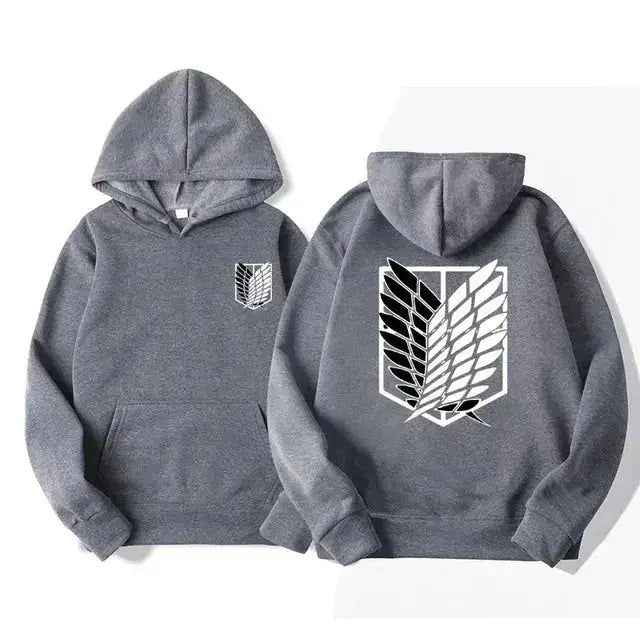 Japan Anime Attack on Titan Men Hoodies Spring Autumn Hip Hop Casual Pullover Top Hoodie Fashion Sweatshirts Jogging Sportswear by Dropshipman
