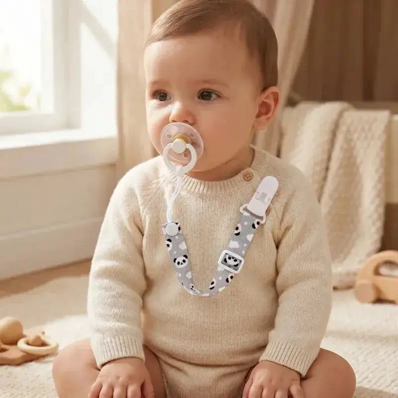 Fixed Button Baby Pacifier Clips Chains Ribbon Dummy Soother Holder Chains Anti-drop Buckle Strap for Pacifier Baby Feeding Gift by Dropshipman