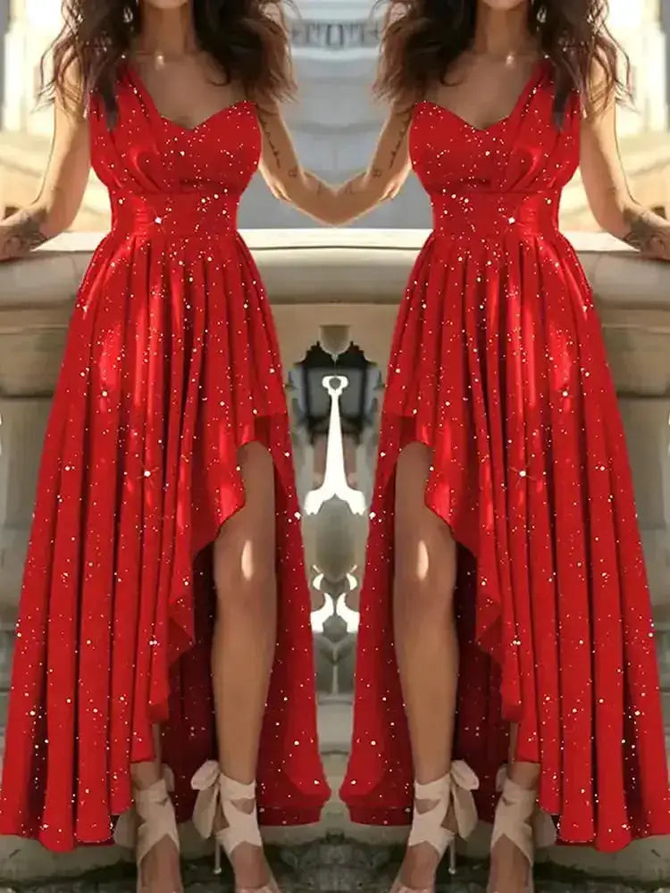 Women Evening Dresses Sexy Elegant Red Cocktail Party Chic Gala Graduation Luxury Formal Occasion Bridesmaid Gown Dress Clothes by Dropshipman