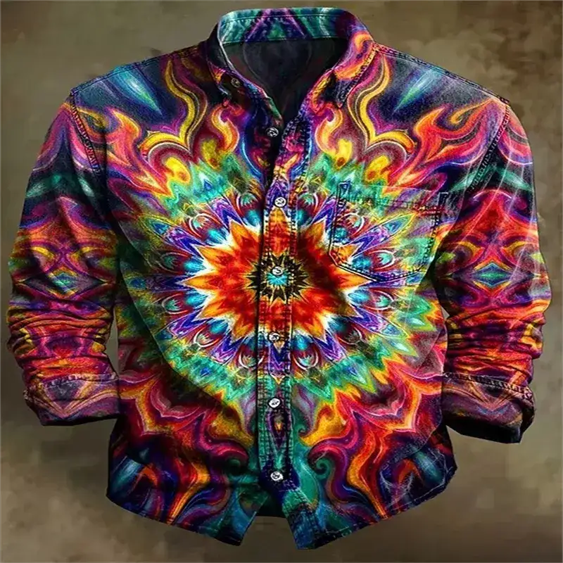 New Psychedelic Mandala 3D Printed Men&