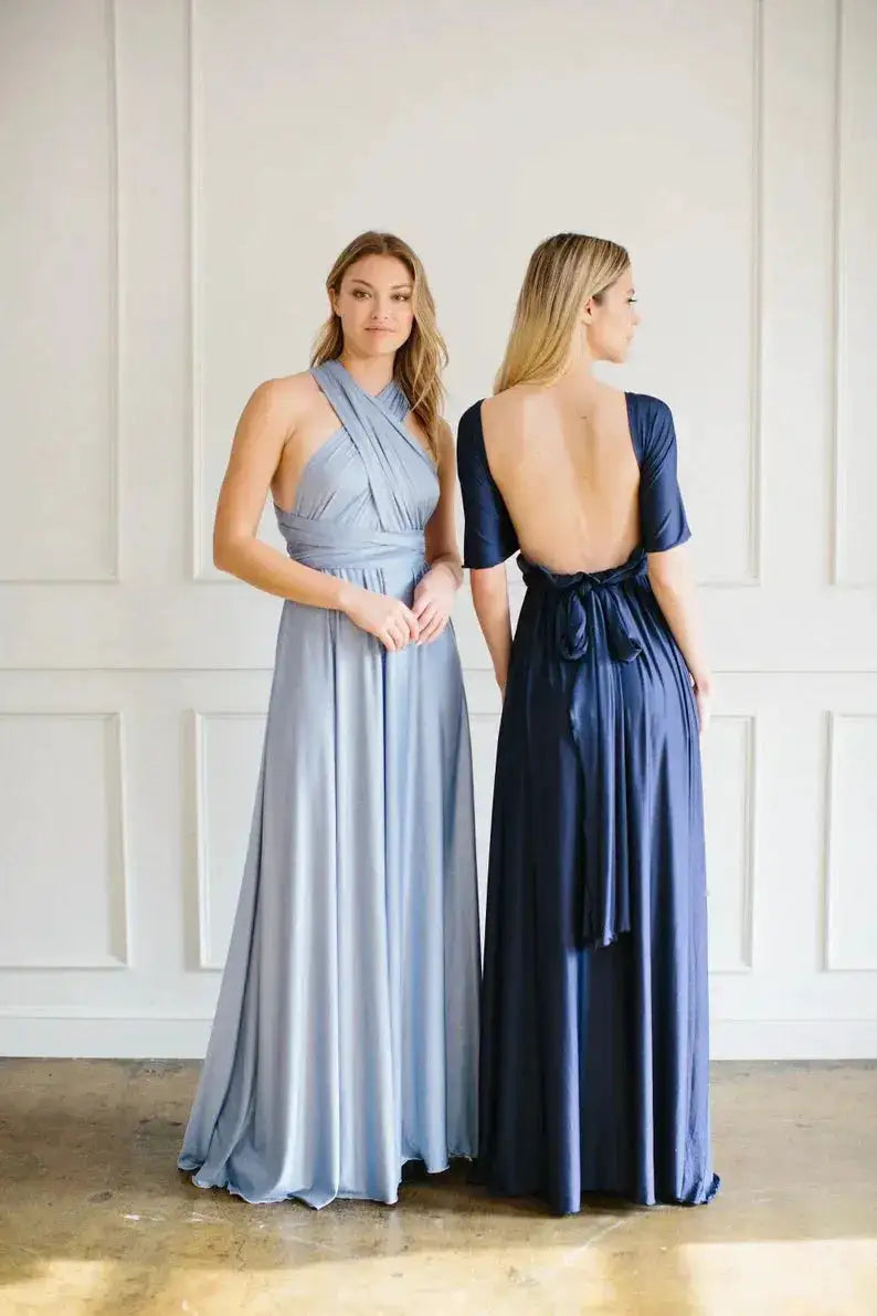 Multiway Maxi Dress Bridesmaid Dress Infinity Cocktail Dress Floor Length Bridesmaid Dress Maxi Dress for Bridesmaid Gifts by Dropshipman