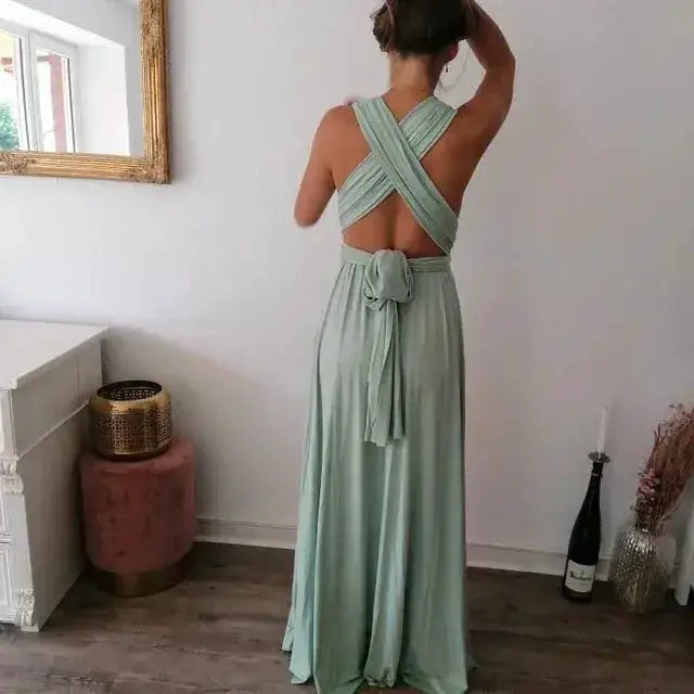 Multiway Maxi Dress Bridesmaid Dress Infinity Cocktail Dress Floor Length Bridesmaid Dress Maxi Dress for Bridesmaid Gifts by Dropshipman