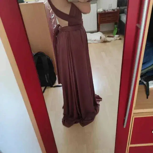 Multiway Maxi Dress Bridesmaid Dress Infinity Cocktail Dress Floor Length Bridesmaid Dress Maxi Dress for Bridesmaid Gifts by Dropshipman