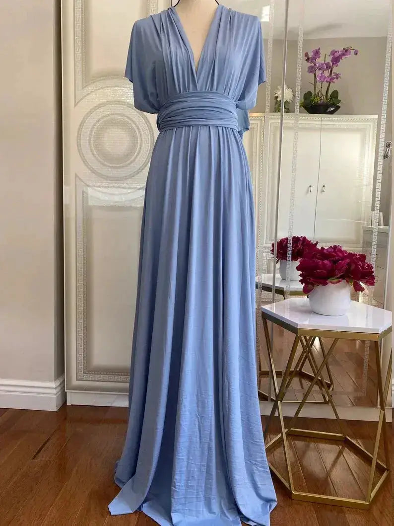 Multiway Maxi Dress Bridesmaid Dress Infinity Cocktail Dress Floor Length Bridesmaid Dress Maxi Dress for Bridesmaid Gifts by Dropshipman