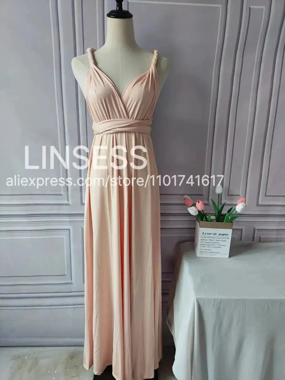 Multiway Maxi Dress Bridesmaid Dress Infinity Cocktail Dress Floor Length Bridesmaid Dress Maxi Dress for Bridesmaid Gifts by Dropshipman