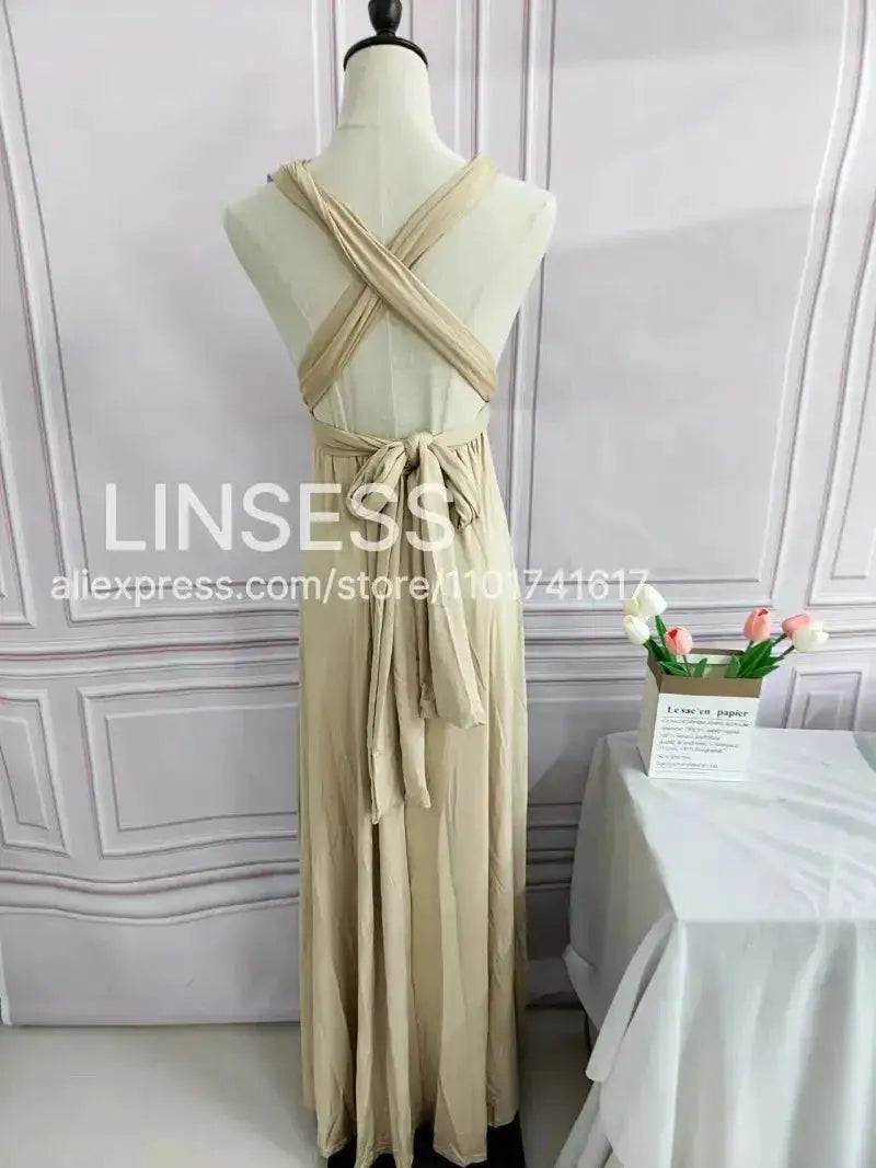 Multiway Maxi Dress Bridesmaid Dress Infinity Cocktail Dress Floor Length Bridesmaid Dress Maxi Dress for Bridesmaid Gifts by Dropshipman
