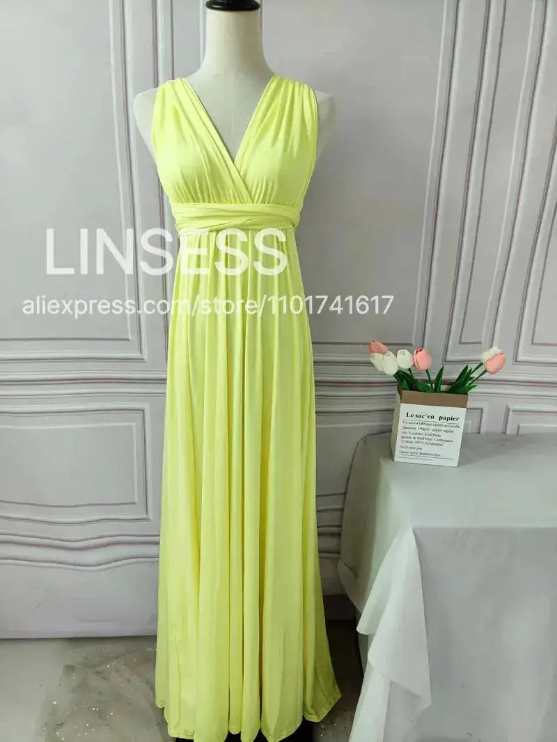 Multiway Maxi Dress Bridesmaid Dress Infinity Cocktail Dress Floor Length Bridesmaid Dress Maxi Dress for Bridesmaid Gifts by Dropshipman