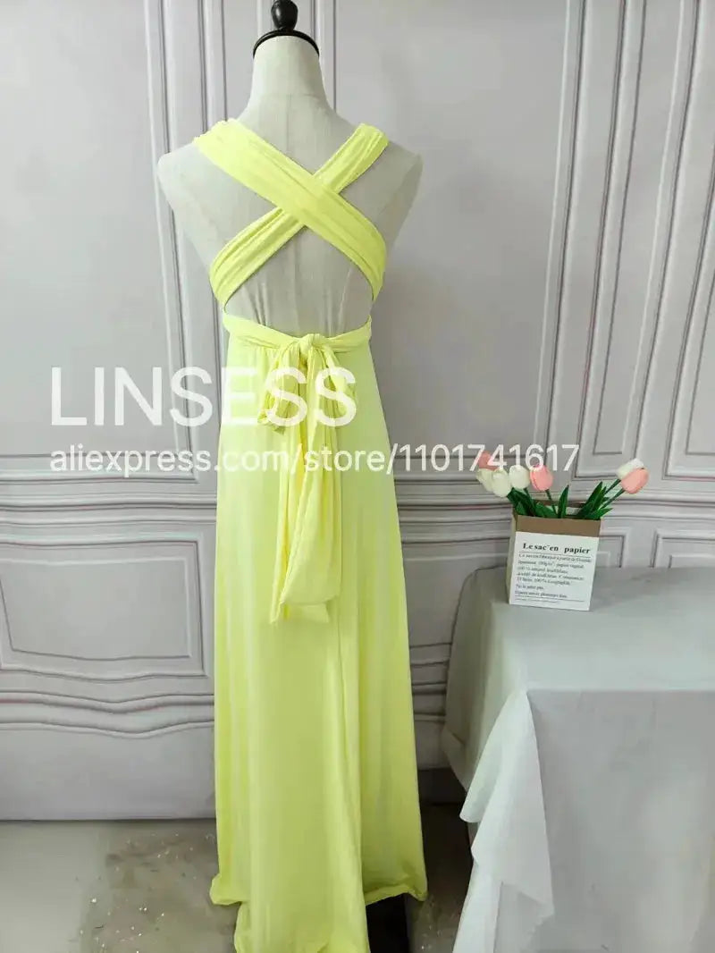 Multiway Maxi Dress Bridesmaid Dress Infinity Cocktail Dress Floor Length Bridesmaid Dress Maxi Dress for Bridesmaid Gifts by Dropshipman