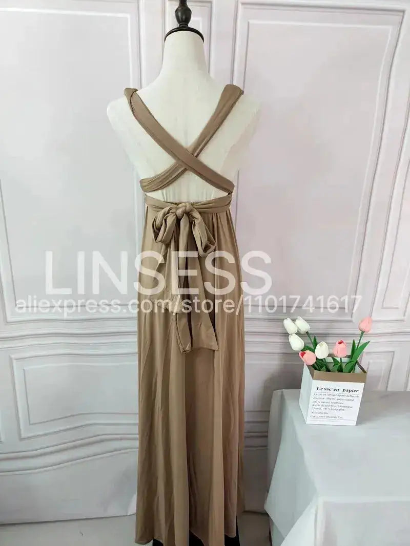 Multiway Maxi Dress Bridesmaid Dress Infinity Cocktail Dress Floor Length Bridesmaid Dress Maxi Dress for Bridesmaid Gifts by Dropshipman